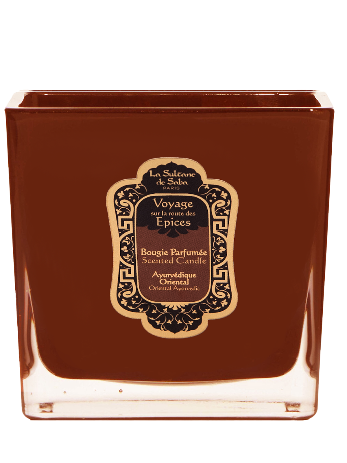 La Sultane de Saba Square Candle Ayurvedic Amber Vanilla Patchouli