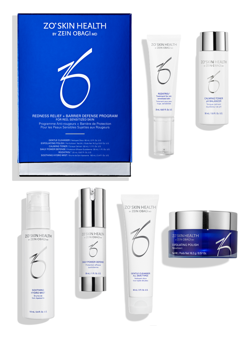 ZO Skin Health skincare products on a white background