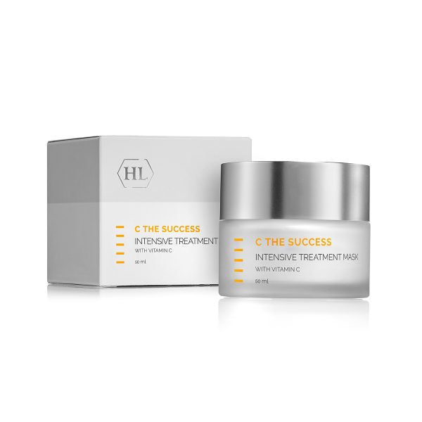 Vitamin C intensive treatment mask jar with gray cap and matching product box
