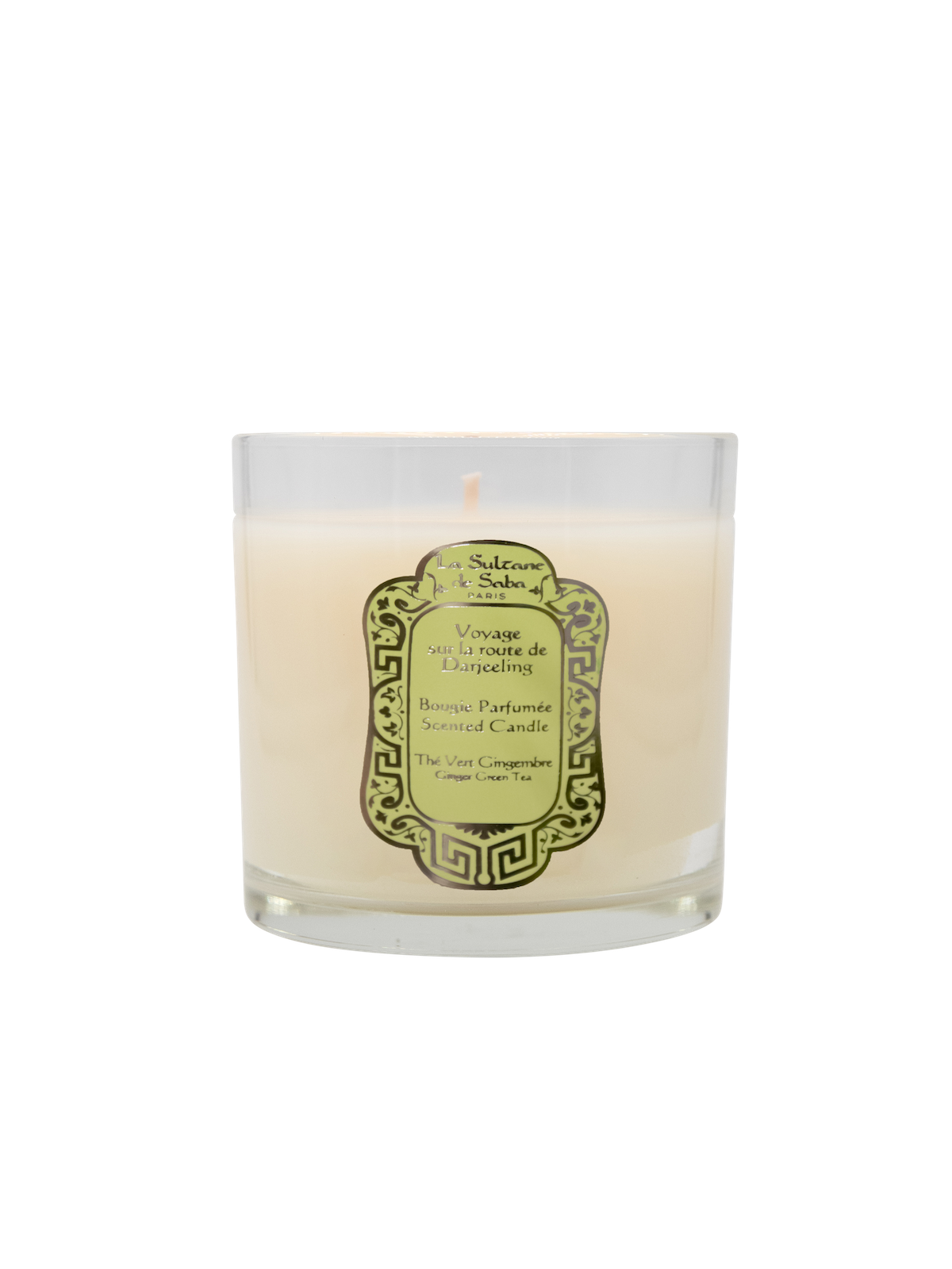 La Sultane de Saba Square Candle Ginger Green Tea, 165 g