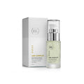 Skincare serum bottle with pump and ABR Complex label, plus matching product box