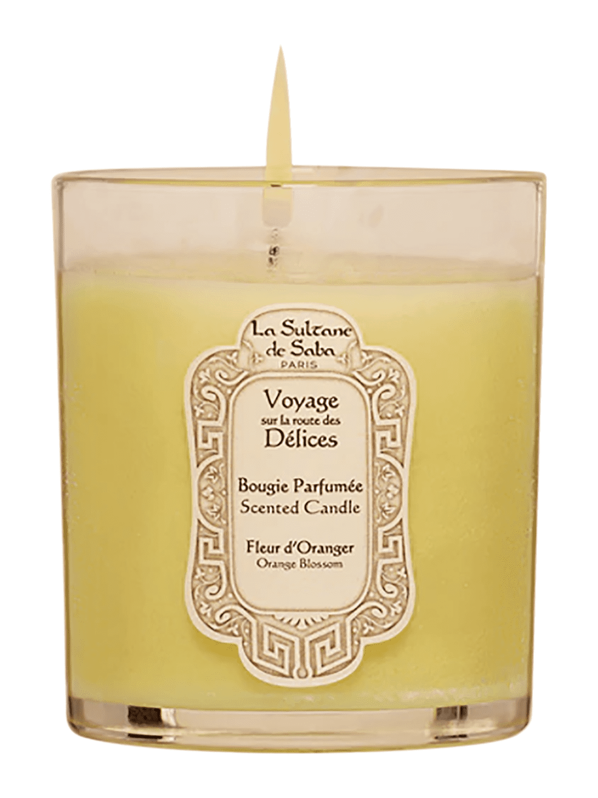La Sultane de Saba Square Candle Orange Blossom, 165 g