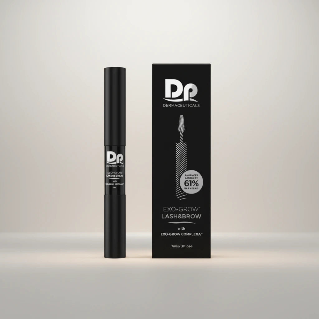 Dermaceuticals Exo-Grow Lash & Brow product packaging on a white background