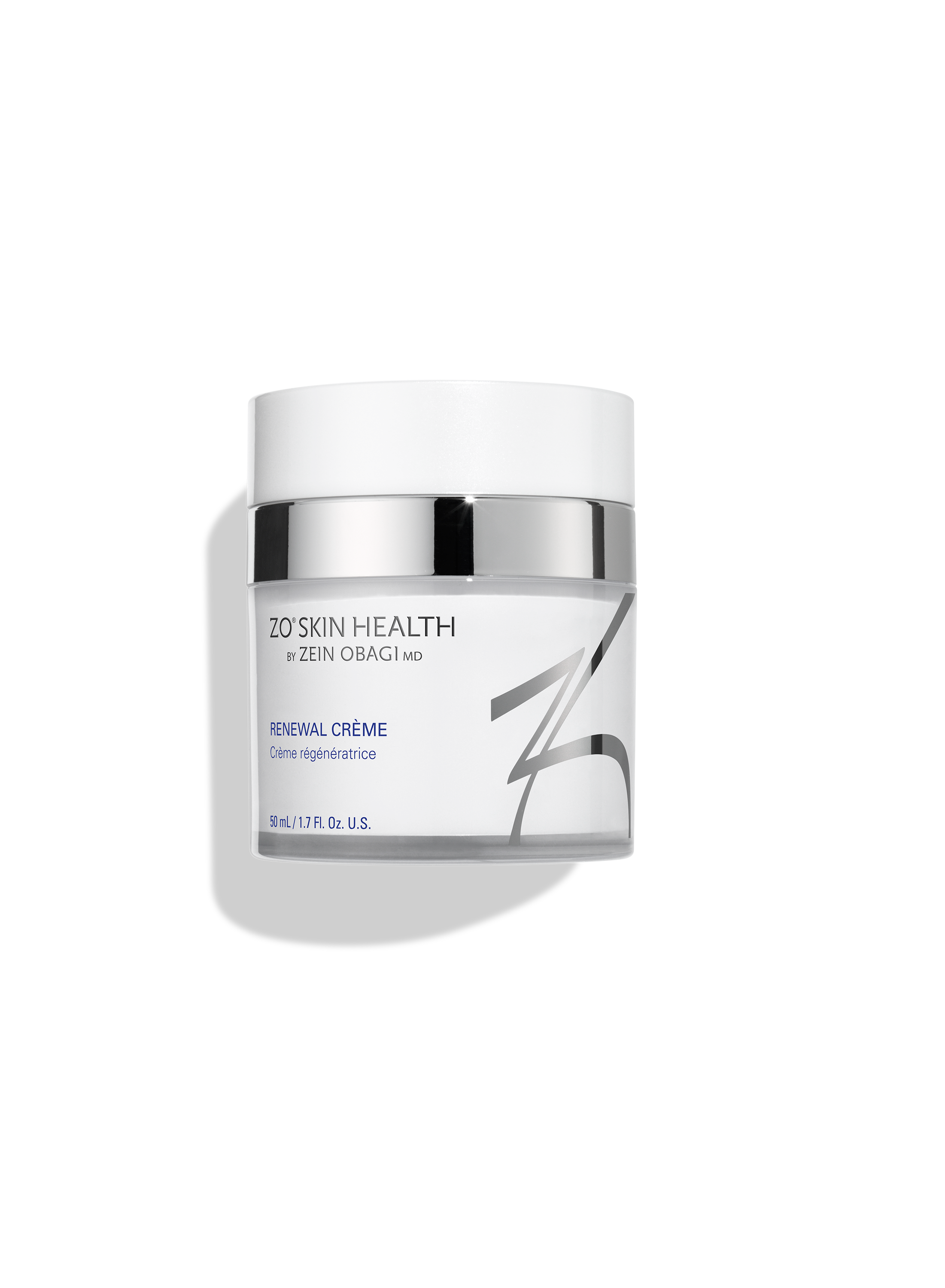 ZO Skin Health Renewal Creme jar on a white background